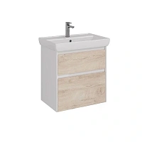Тумба под раковину подвесная Lemark Combi 70 см дуб кантри