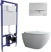 Унитаз с инсталляцией BERGES Puma подвесной