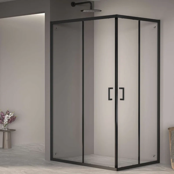 Душевой уголок RGW Passage PA-040B 120x80 см профиль черный, стекло прозрачное 3508104082-14 (детальная фотография)