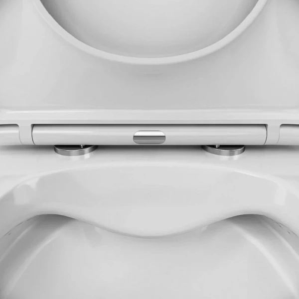 Унитаз компакт Am.Pm Func безободковый C8F8600SC (детальная фотография), с нижним подводом воды