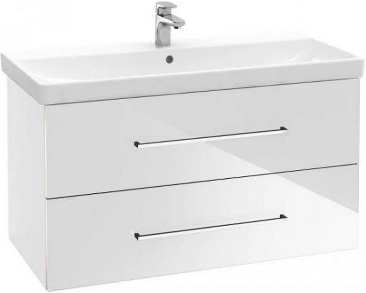 Тумба с раковиной подвесная Villeroy & Boch Avento A89200B4 100 см белая (детальная фотография)