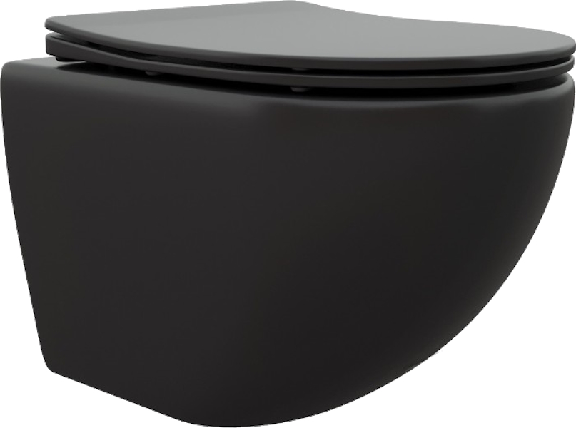 Унитаз подвесной Ceruttispa Sella черный CT9160 (детальная фотография)