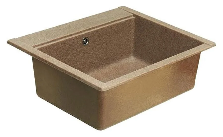 Мойка для кухни Акватон Делия 60 см терракот 1A715232LD270 (детальная фотография), прямоугольной формы