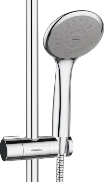 Душевая стойка Damixa Palace Grand с полочкой, хром 408611410 (детальная фотография), рычажные