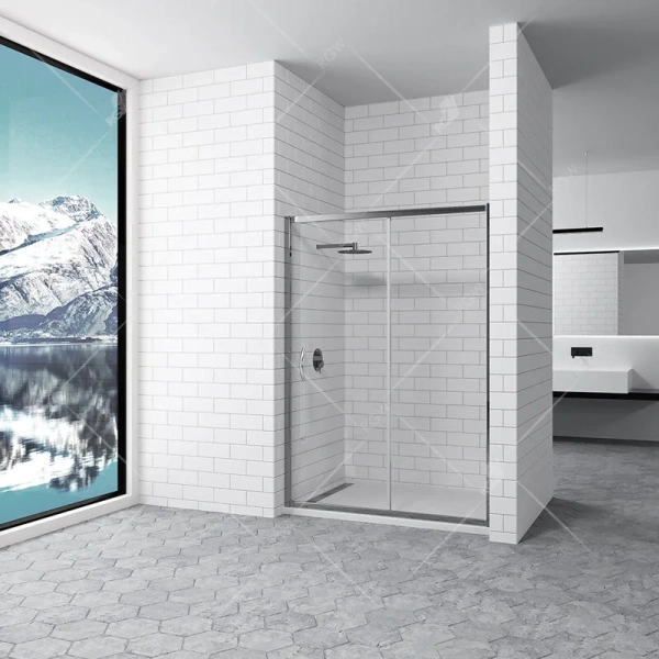 Душевая дверь в нишу RGW Passage PA-016 140 см прозрачное стекло, профиль хром 350801614-11 (детальная фотография), хром