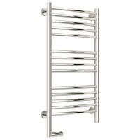 Полотенцесушитель электрический левый, цвет без покрытия перемычка выгнутая Сунержа Богема 2.0 800х400