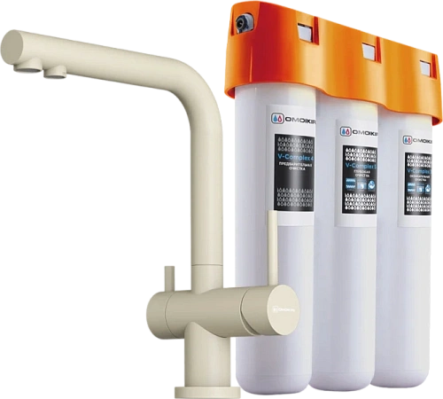 Смеситель для кухни Omoikiri Nagano-BE-P ваниль - фото 2