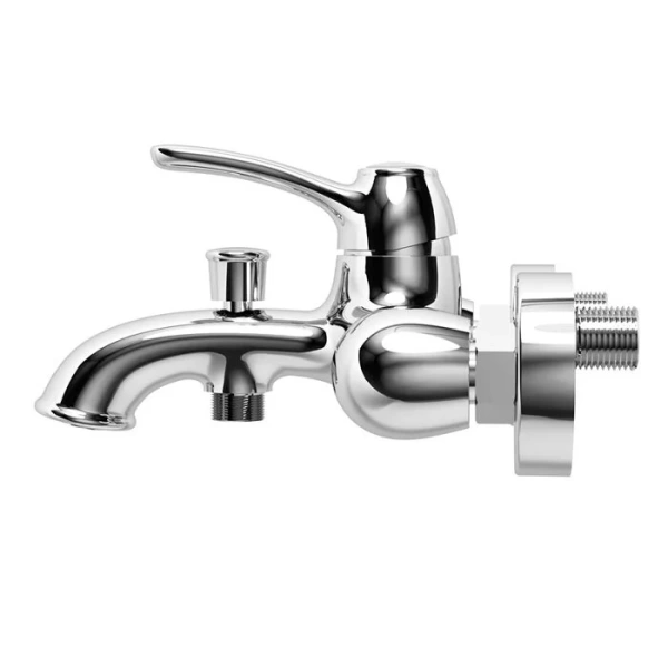 Смеситель для ванны IDDIS Oldie с ручным душем (детальная фотография), хром, бронза, золото, комбинированные