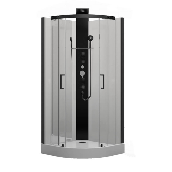 Душевая кабина Black&White Galaxy G8701 90x90 см с гидромассажем 8701900 (детальная фотография)