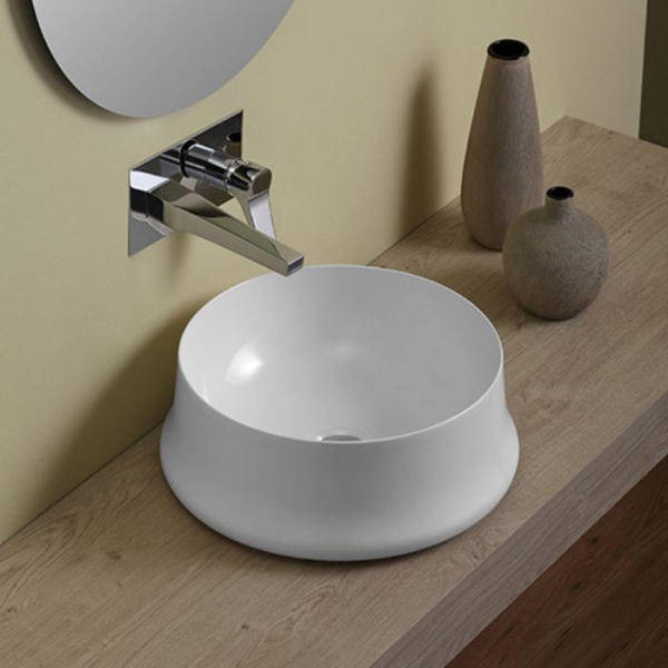 Раковина Simas Sharp 42 см круглая SH02bi*0 (детальная фотография), современные, hi-tech