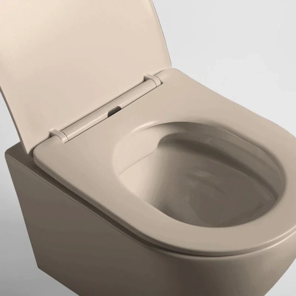 Унитаз подвесной Vincea Globo капучино матовый VT1-14SMC (детальная фотография), современные, hi-tech, круглые