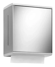 Дозатор бумажных полотенец, серебристый / антрацит, петли справа, Keuco Moll