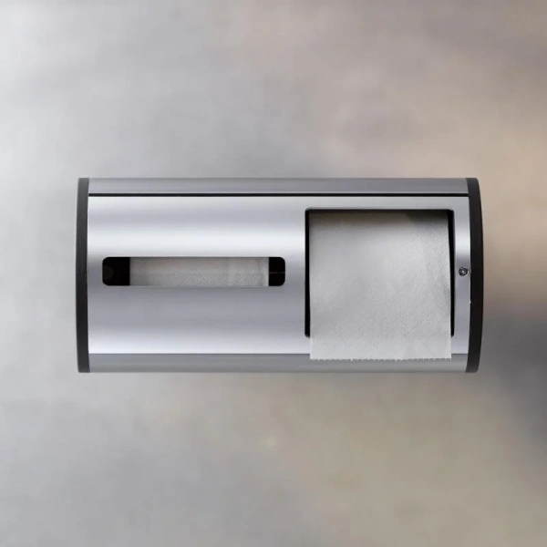 Бумагодержатель для ванной Keuco Plan 14969 10см (детальная фотография), хром, черные, другие