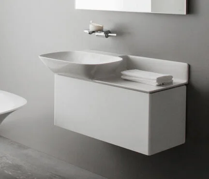 Тумба под раковину подвесная Laufen Ino 77 см матовая белая 4.2540.1.030.170.1 (детальная фотография), современная, hi-tech