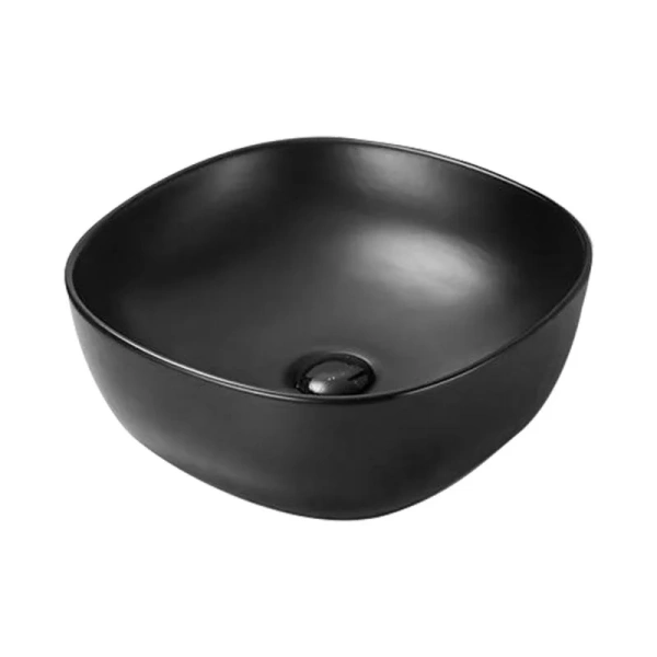 Раковина SantiLine 41 см черная матовая SL-1106MB (детальная фотография)