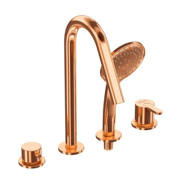 Смеситель для ванны Cezares Leaf sunset LEAF-BVDM4-SS (детальная фотография), другие