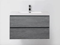 Тумба под раковину подвесная BelBagno Luce 90 см Stucco Cemento 