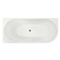 Ванна акриловая Royal Bath Nero RB710301L-GR/RB710301R-GR, 170 x 78 см, левая/правая, цвет белый