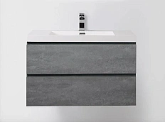 Тумба под раковину подвесная BelBagno Luce 90 см Stucco Cemento 