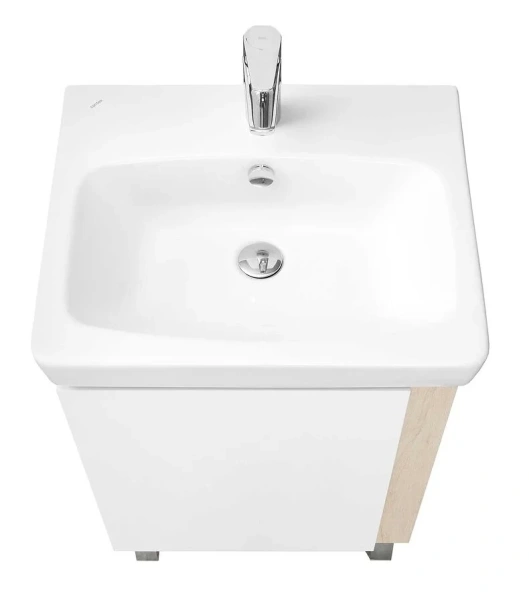 Тумба под раковину напольная Акватон Кантри 55 см белый, дуб верона 1A257601AHB20 (детальная фотография), напольная, пристенная