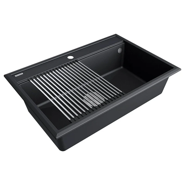 Мойка для кухни Paulmark Stepia 75 см антрацит PM117551-AN (детальная фотография)