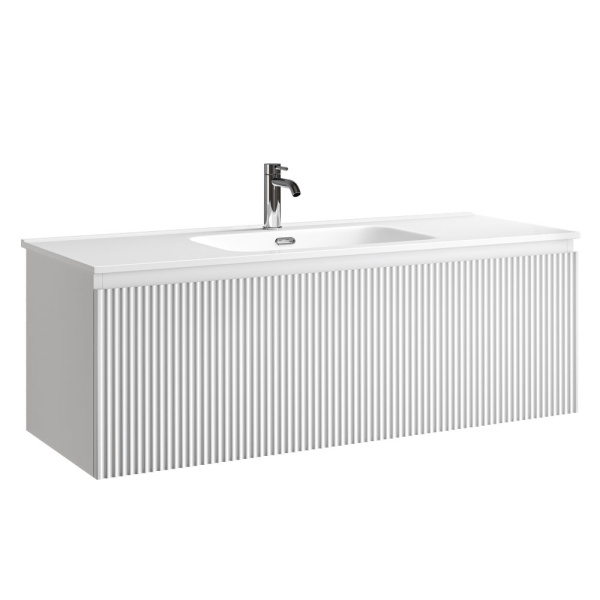 Тумба под раковину подвесная Sancos Snob R 1.0 120 см bianco SNR1.0120W (детальная фотография)
