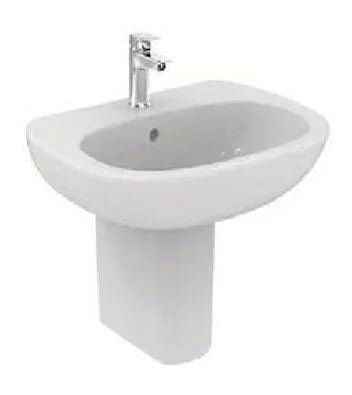 Раковина Ideal Standard Tesi T3524 45 см белая (детальная фотография), подвесные, на полупьедестал, на пьедестал, пристенные