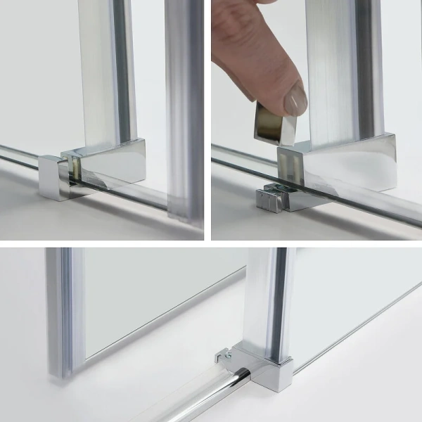 Душевой уголок WasserKRAFT Alme 130х100 см профиль хром 15R34 (детальная фотография), хром