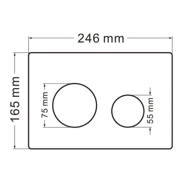 Унитаз с инсталляцией Abber Rechteck кнопка черная матовая AC1201MB-AC0105-AC0121MB (детальная фотография), в наличии