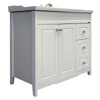 Тумба с раковиной напольная Comforty Тбилиси 90 см белый глянец