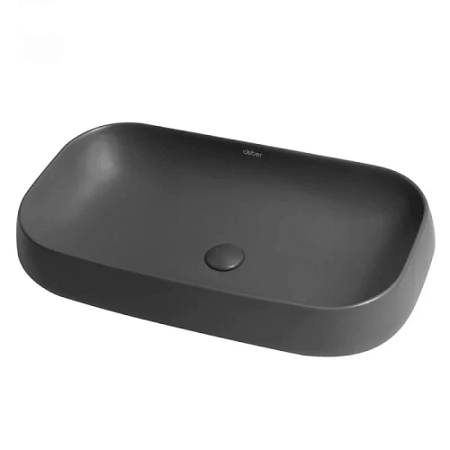 Раковина Abber Rechteck 71,5 см серая матовая - фото 2