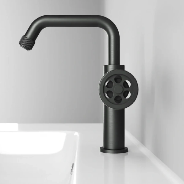 Смеситель для раковины IDDIS Grange графит GRAGMR0i01 (детальная фотография), на раковину