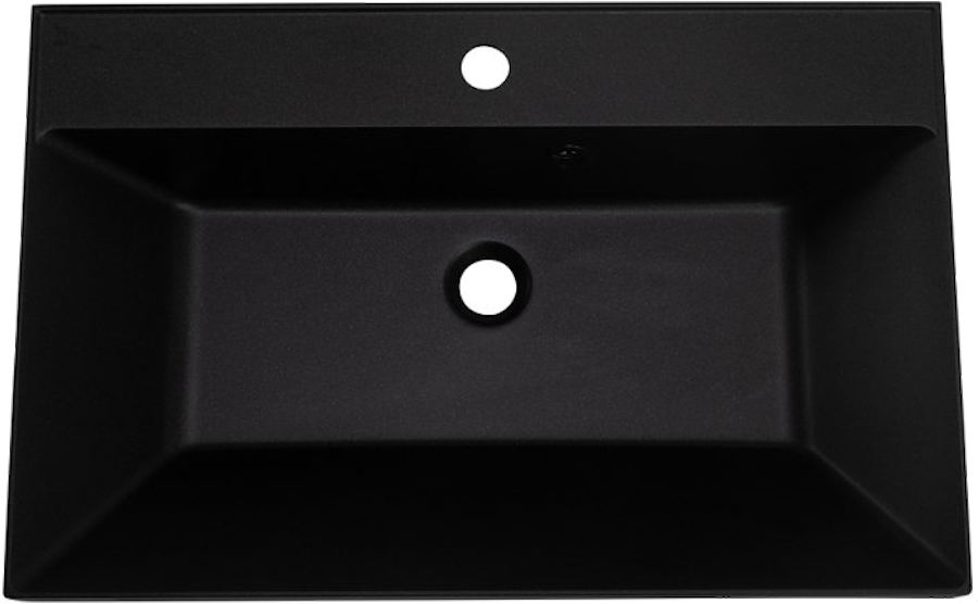 Раковина мебельная BelBagno 70 см черная матовая BB700/450-LV-ART-AST-NERO (детальная фотография), в наличии