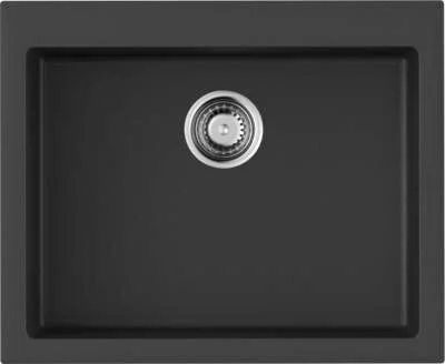 Мойка для кухни Omoikiri Bosen 61 BL 61 см черная 4991209 (детальная фотография), из искусственного гранита