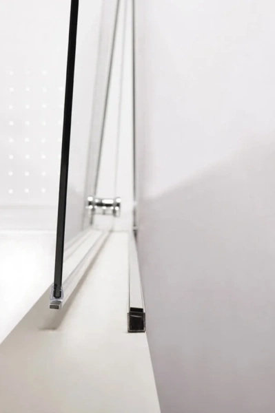 Душевой уголок Cezares Eco 120x90 см стекло прозрачное ECO-O-RH-2-120/90-C-Cr (детальная фотография), в наличии