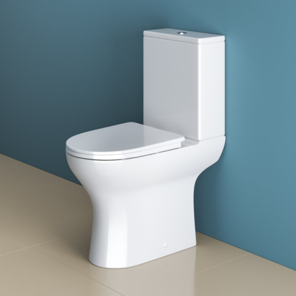 Чаша для унитаза BelBagno Lounge безободковая BB045CPR (детальная фотография), современные, hi-tech, круглые