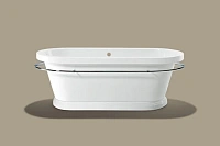 Ванна акриловая Knief Loft V 0100-067-07 185 х 83.5 х 69 см с полотенцедержателем и акриловым плинтусом