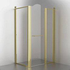 Душевой уголок Migliore Diadema 120х80 см профиль золото стекло прозрачное