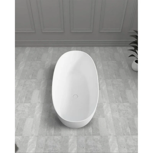 Ванна из искусственного камня Abber Stein 170x75 см отдельностоящая AS9624-1.7 (детальная фотография), 170x75 см