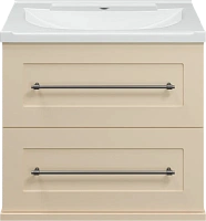 Тумба под раковину подвесная Misty Марта 60 см бежевая