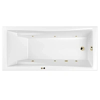Ванна гидромассажная Whitecross Palace 0104.180080.100.SOFT.GL, 180 x 80 см, форсунки золото