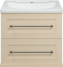 Тумба под раковину подвесная Misty Марта 60 см бежевая
