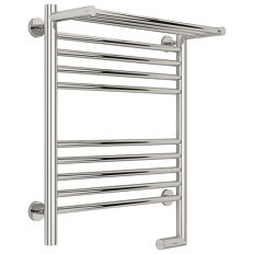 Полотенцесушитель электрический правый, с полкой цвет без покрытия Сунержа Богема 2.0 600х500