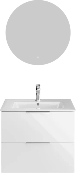 Тумба под раковину подвесная Kerama Marazzi Piano Forte 65 см белая PI.F.65\WHT (детальная фотография), подвесная, пристенная