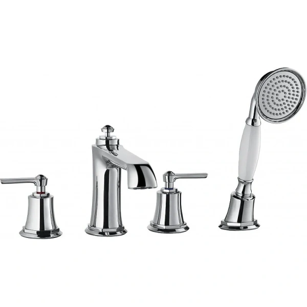 Смеситель для ванны Cezares Liberty с ручным выдвижным душем LIBERTY-F-BVD4-01 (детальная фотография)