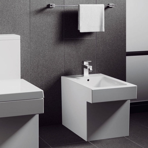 Биде напольное Grohe Cube Ceramic 3948700H (детальная фотография), современные, hi-tech