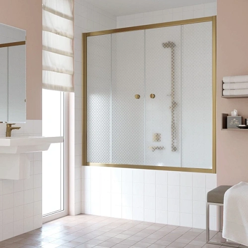 Душевая шторка на ванную стекло ретро Vegas-glass Z2V 180 R04 - фото 33