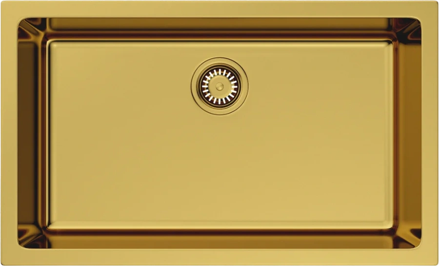 Мойка для кухни Omoikiri Okinoshima 76-U/I-G-Glossy 76 см золото глянцевое 4993041 (детальная фотография)