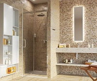 Душевая дверь WasserKRAFT Salm 100 см профиль хром