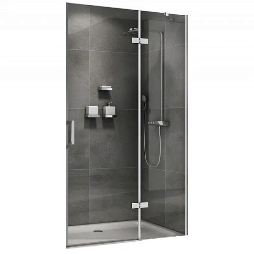 Душевая дверь в нишу Abber Zart 90 см профиль хром - фото 1